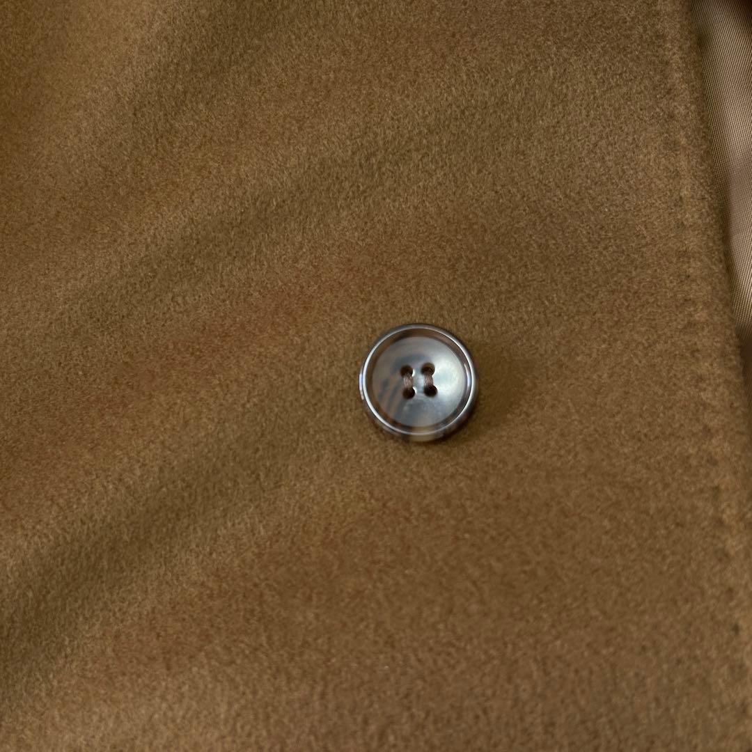 美品 キンロックアンダーソン カシミヤ100% ステンカラーコートMバルマカーン