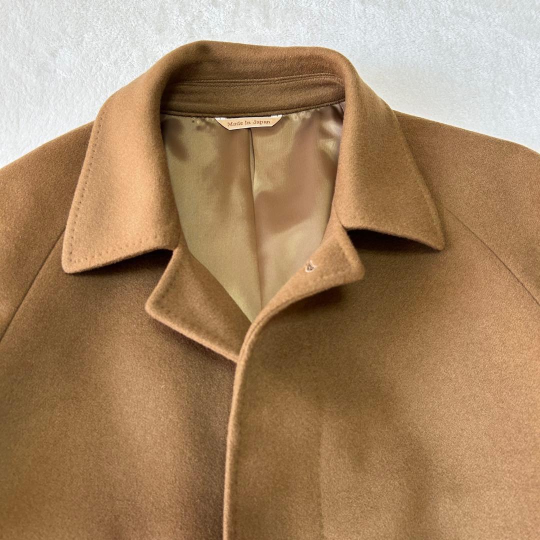美品 キンロックアンダーソン カシミヤ100% ステンカラーコートMバルマカーン