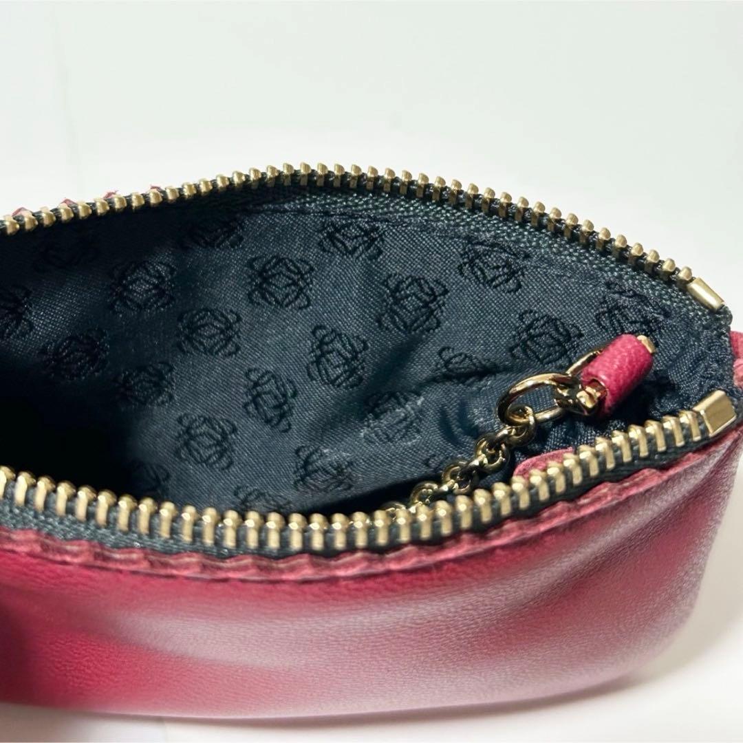 極美品 LOEWE ロエベ アナグラム ナッパレザー タッセル ケース