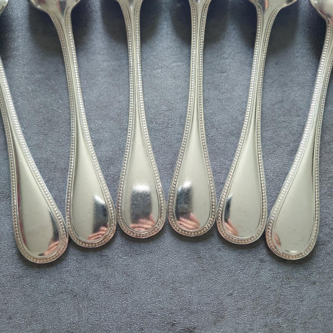 希少 クリストフル パール デザートスプーン 6点