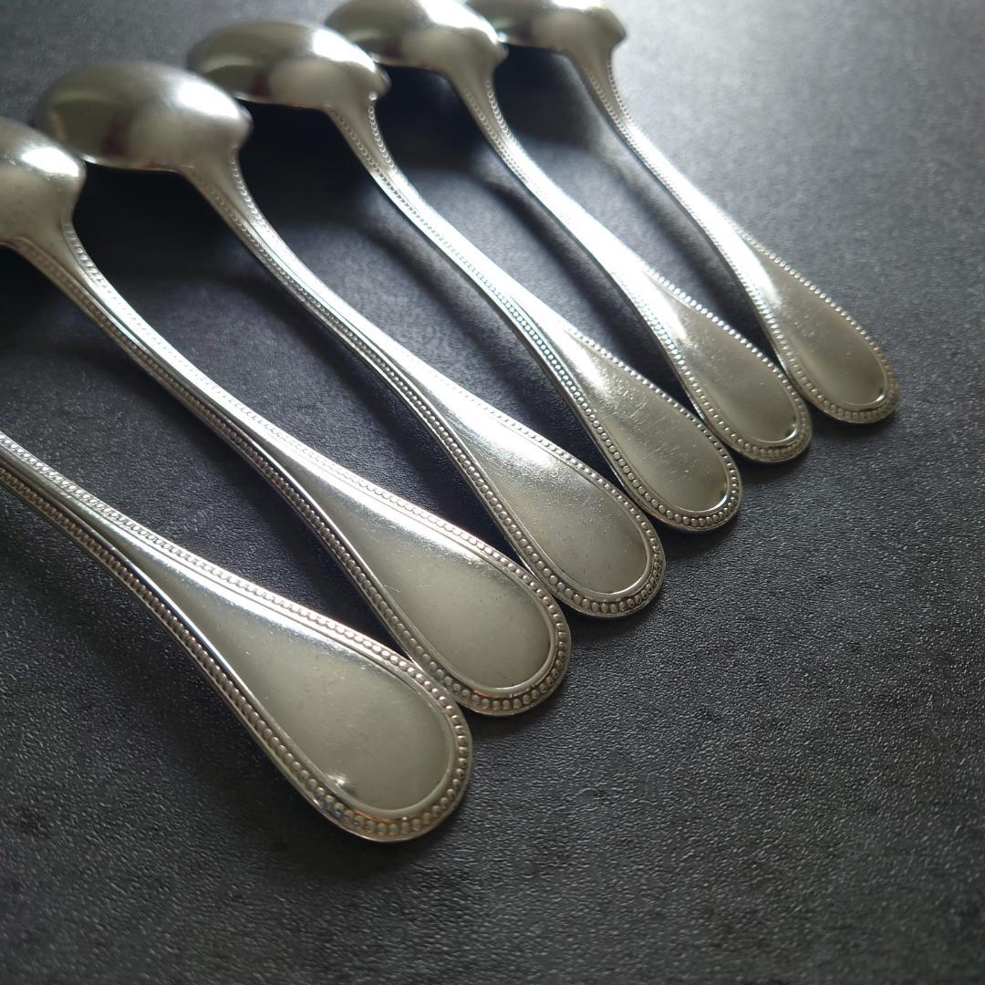 希少 クリストフル パール デザートスプーン 6点