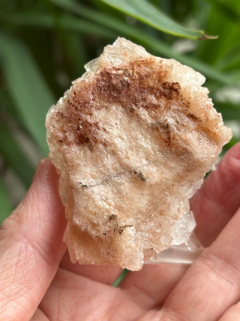 インドヒマラヤ水晶　ピンクマニカラン　クラスター　177g 透明度　自立　美しい