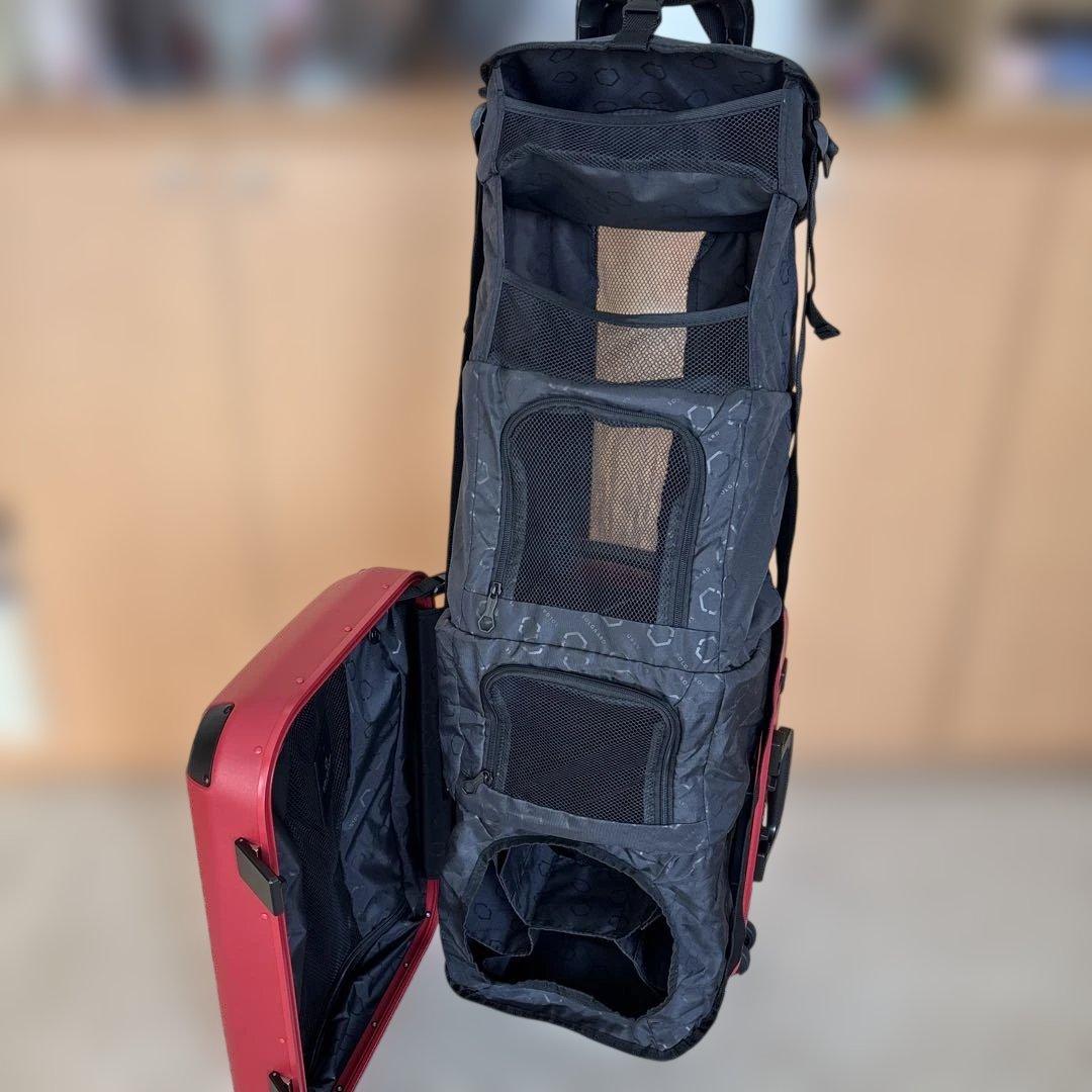 【美品】ソルガード 時短スーツケース 機内持込39L （レッド）