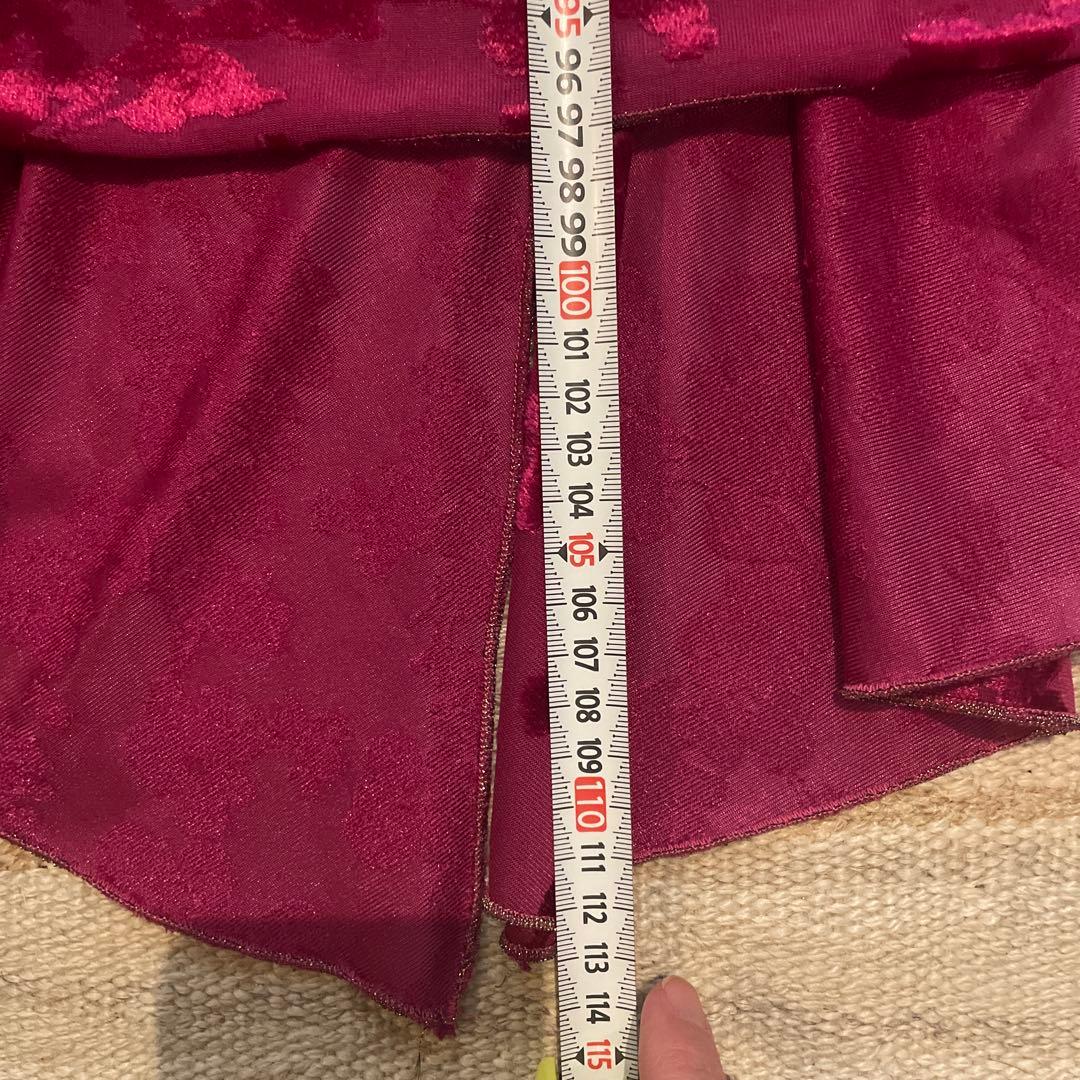 アルゼンチンタンゴ/ ピンクフラワーパターンドレス