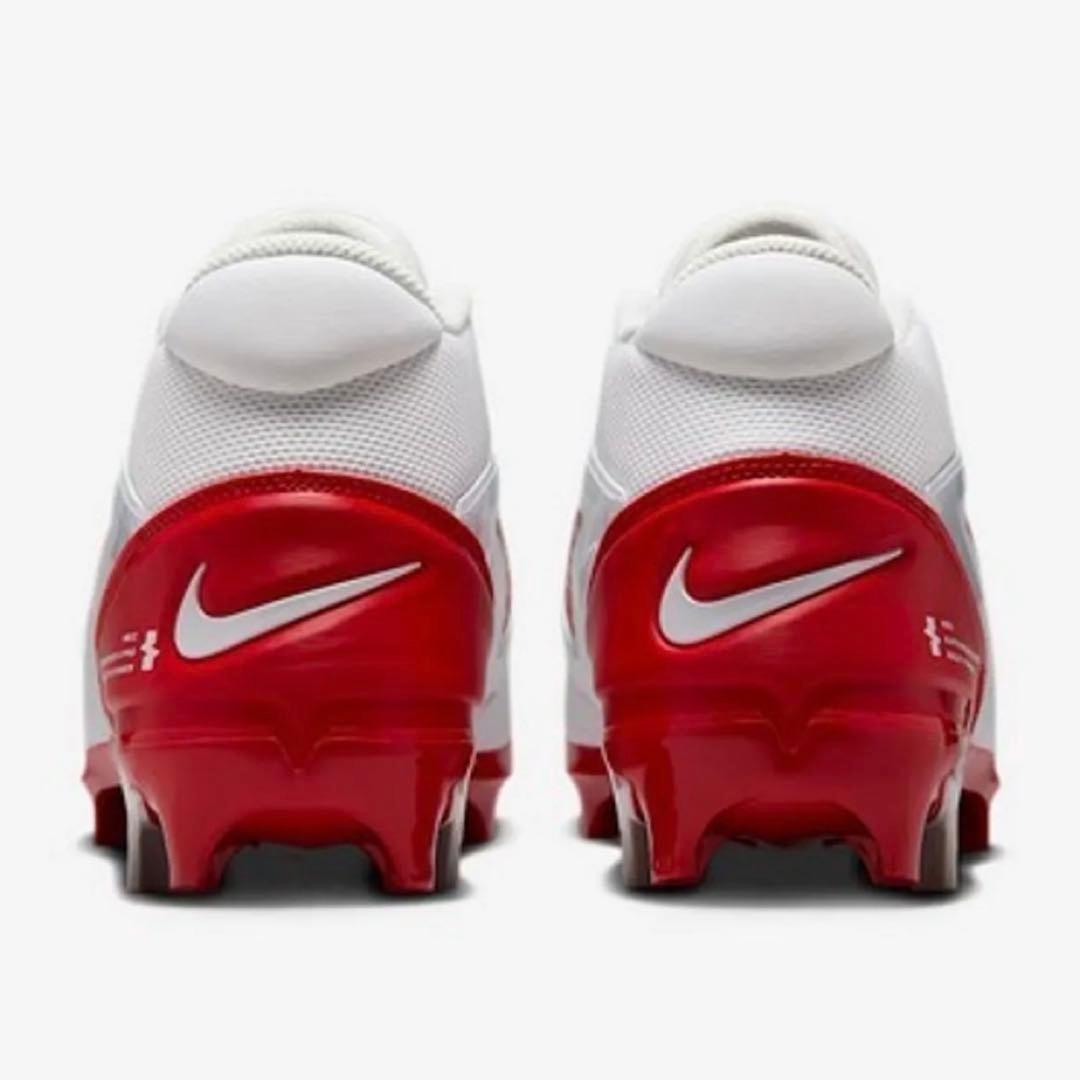 ナイキ 29 アルファメナス プロ アメフト スパイク シューズ 靴 白 赤