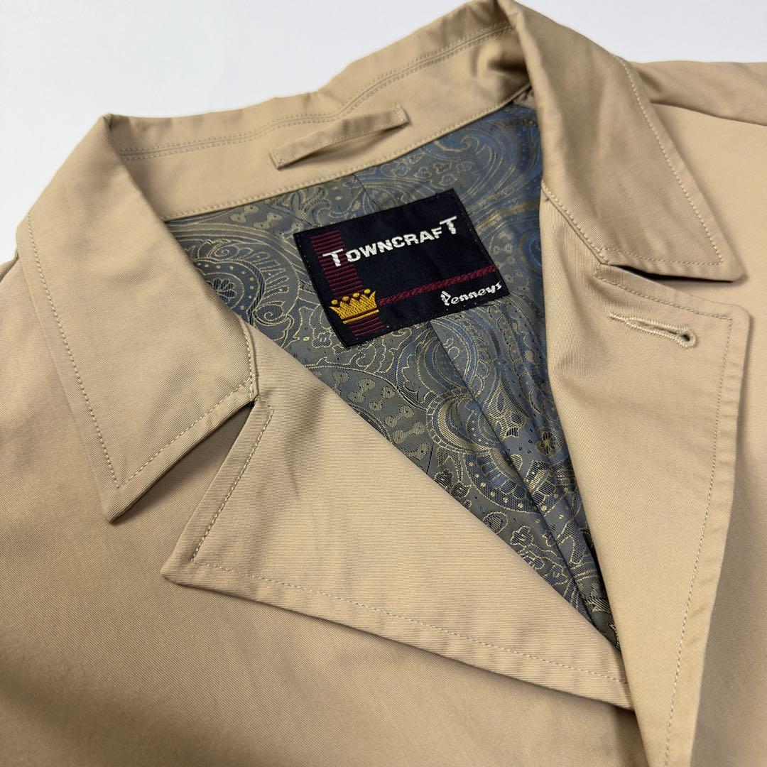 美品 TOWNCRAFT タウンクラフト バルマカーン コート ステンカラー L