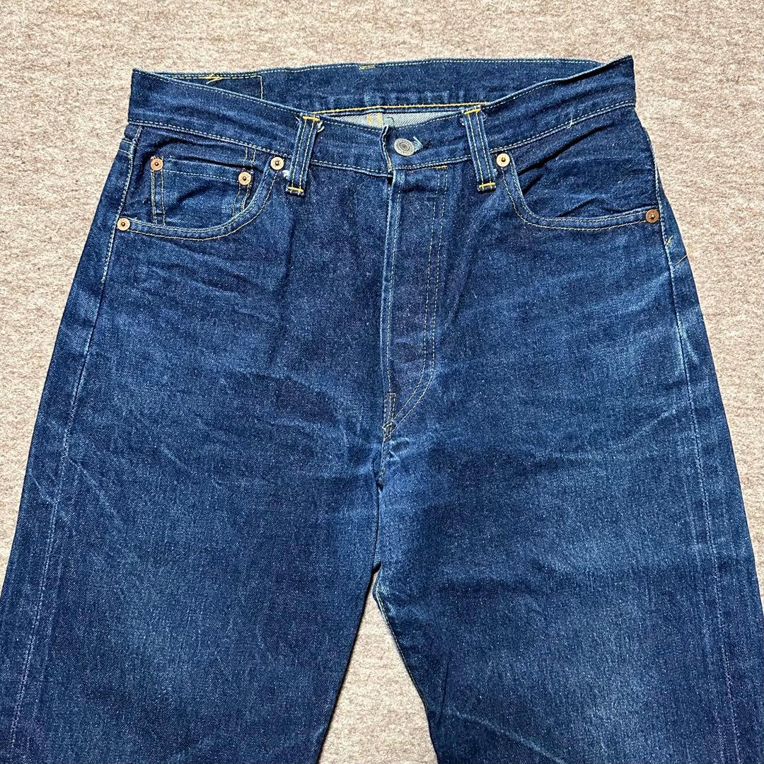 Levi's 501XX 55年 復刻 555 バレンシア 濃紺 USA製 - メルカリ