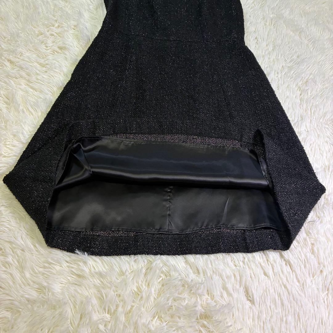 新品タグ付き　トッカ　ワンピース　ツイード　ラメ　ボレロ付き　ブラック　2
