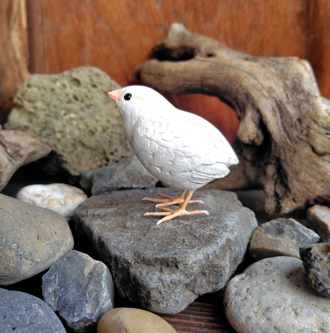 小さなバードカービング ヒメウズラ 小鳥 木彫 - メルカリ