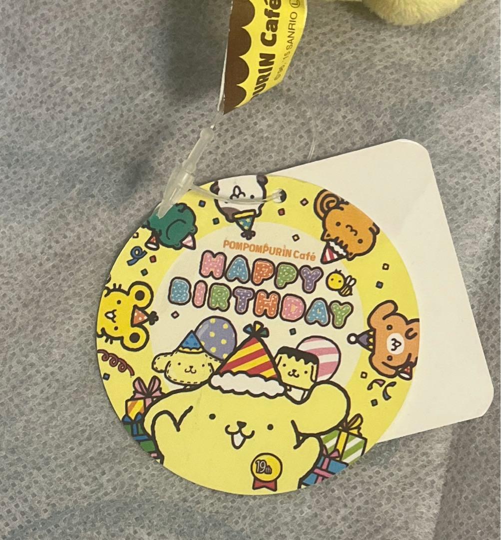 【新品・タグ付き】ポムポムプリン カフェ限定　バースデー　マスコット