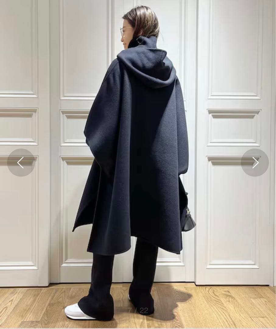 victorian ポンチョ/ブラック