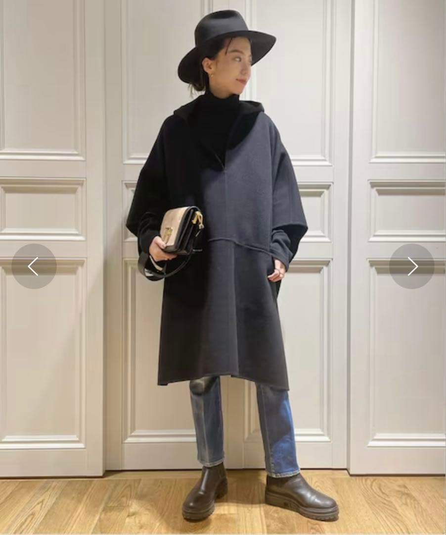 victorian ポンチョ/ブラック