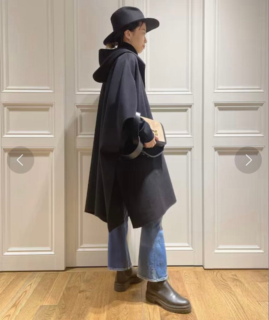 victorian ポンチョ/ブラック