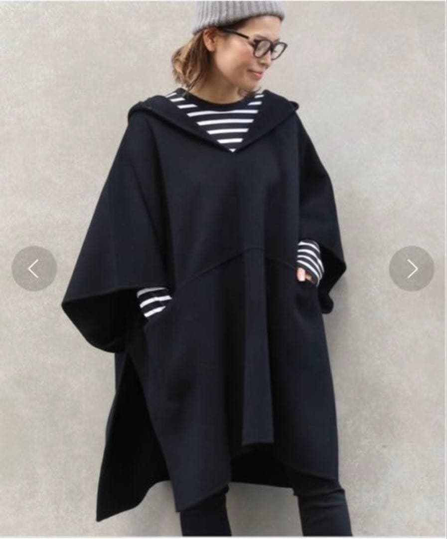 victorian ポンチョ/ブラック