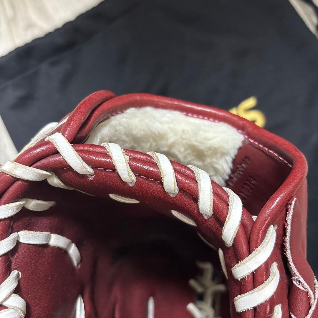 asics GOLDSTAGE 軟式グローブ バーガンディ