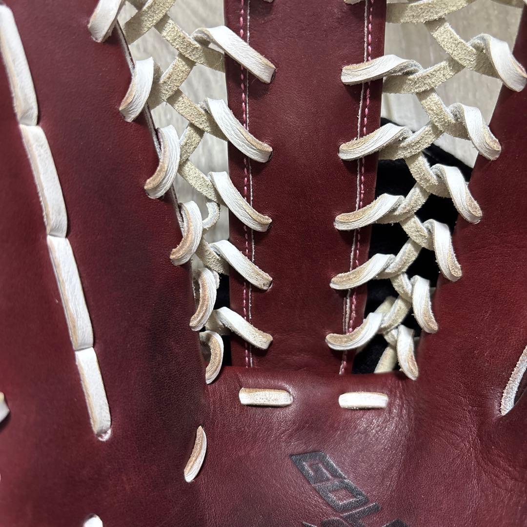 asics GOLDSTAGE 軟式グローブ バーガンディ