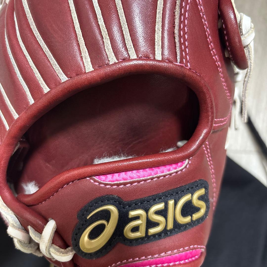 asics GOLDSTAGE 軟式グローブ バーガンディ