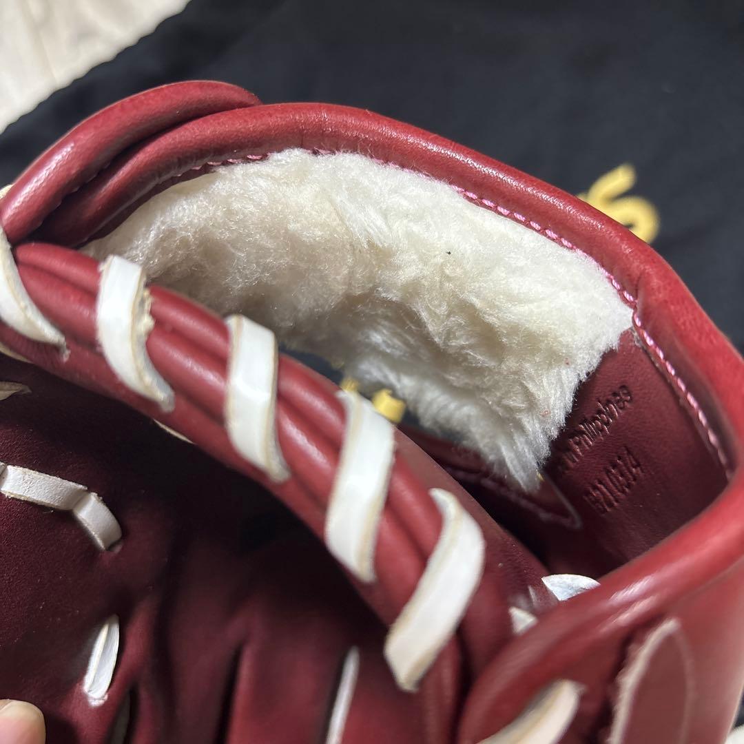 asics GOLDSTAGE 軟式グローブ バーガンディ