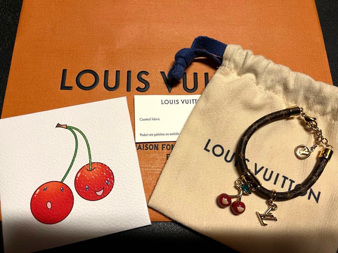 Louis Vuitton 　LV×TMブレスレット・モノグラム・チェリー　新品