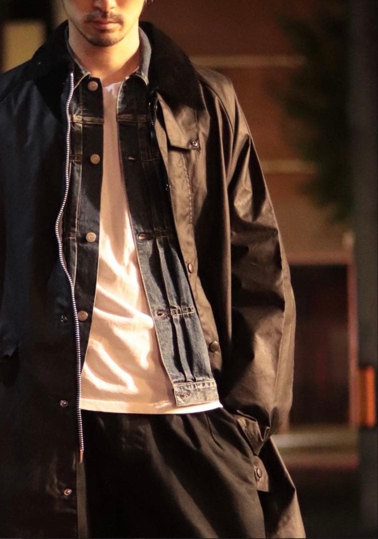 Barbour BURGHLEY バーグレー オイルドコットン ロングコート