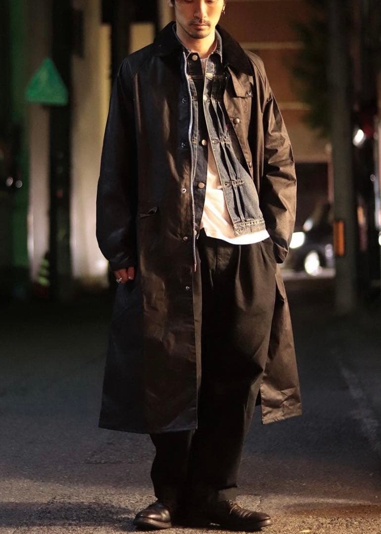 Barbour BURGHLEY バーグレー オイルドコットン ロングコート