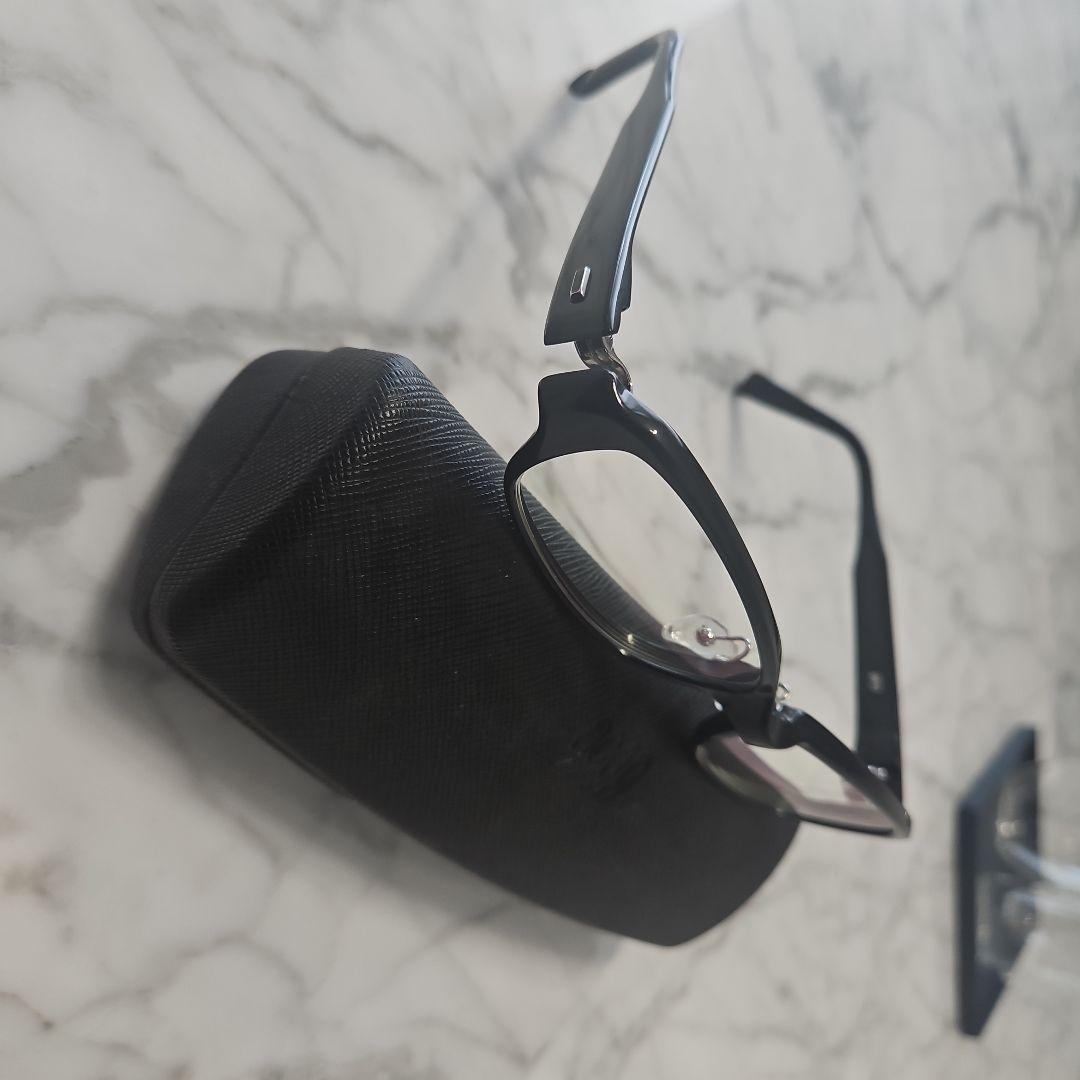 999.9 フォーナインズNP-16 メガネ(度あり)ブッラックメガネケース付き