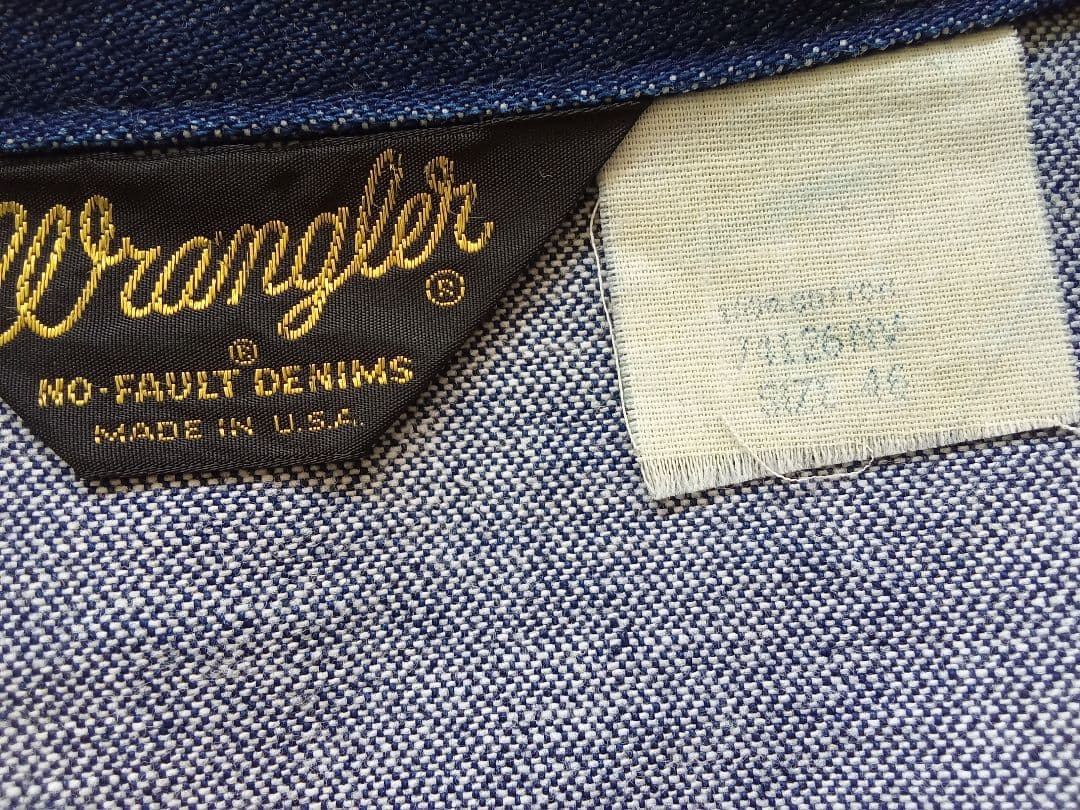 80s wrangler 74126NV size46 126MJ 後継モデル