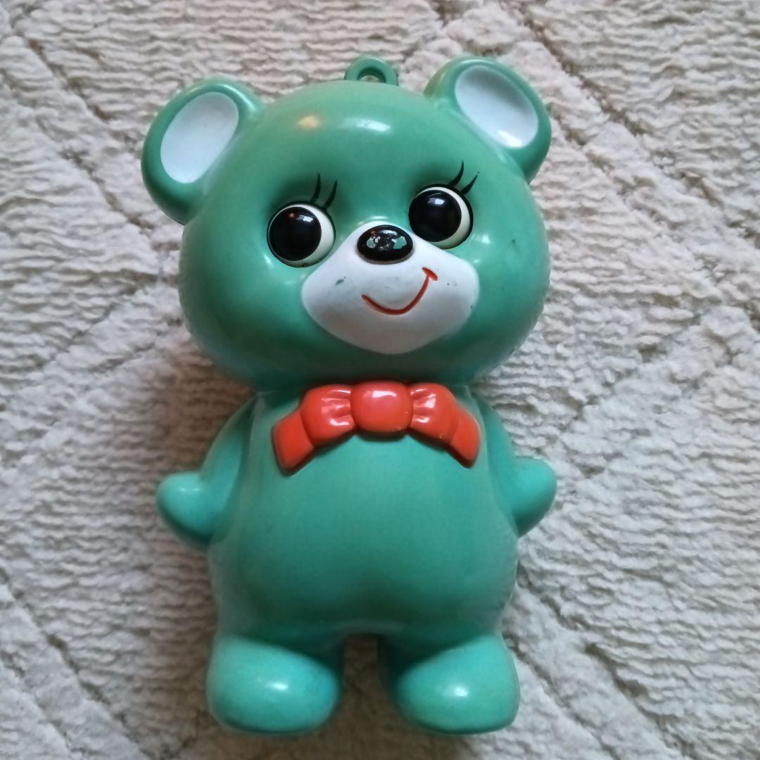 昭和レトロ オルゴール クマ ブルー Sankyo サンキョー - メルカリ