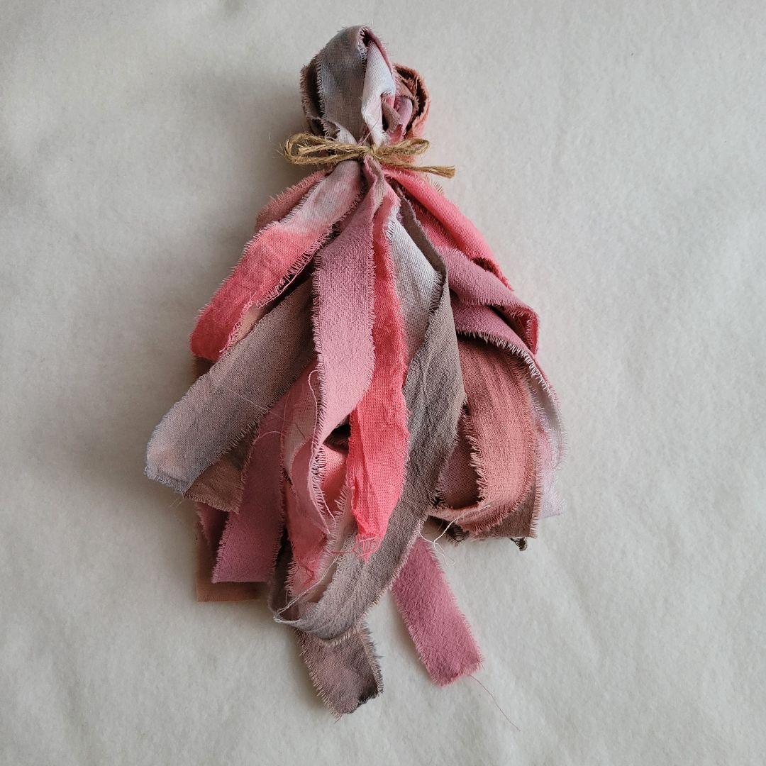 ジャンクジャーナルリボン コットンリネンワッシャー むら染め 約11 米