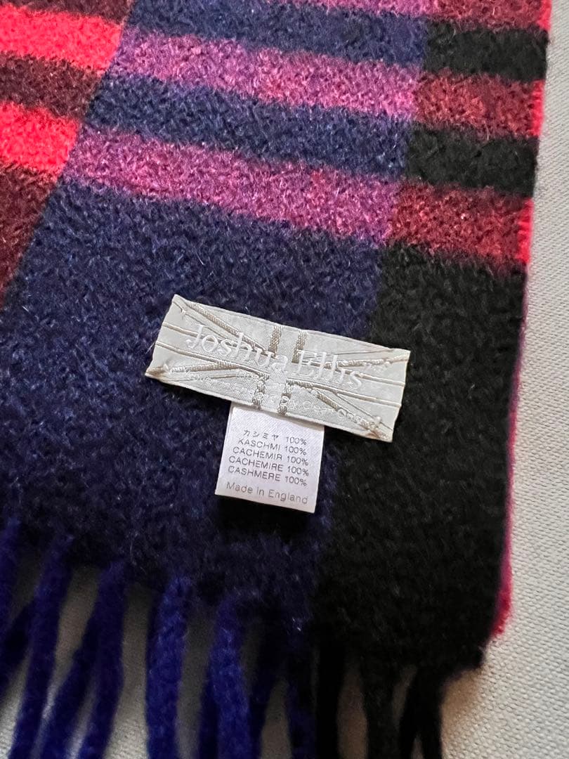 【国内正規品】Joshua ellis ジョシュアエリス カシミア 中大判