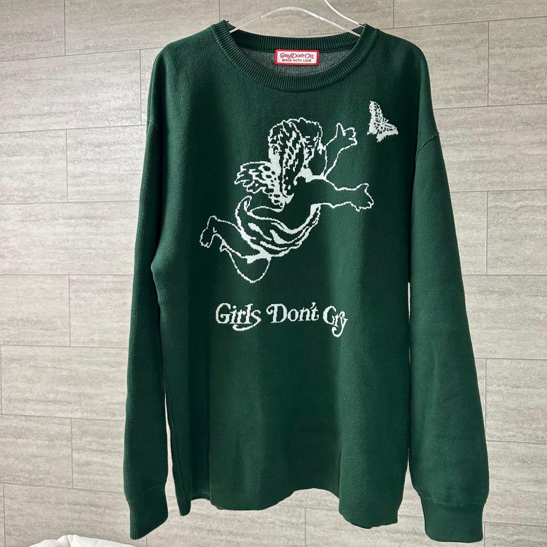 【美品】Girls Don't Cry Angel Knit グリーン M