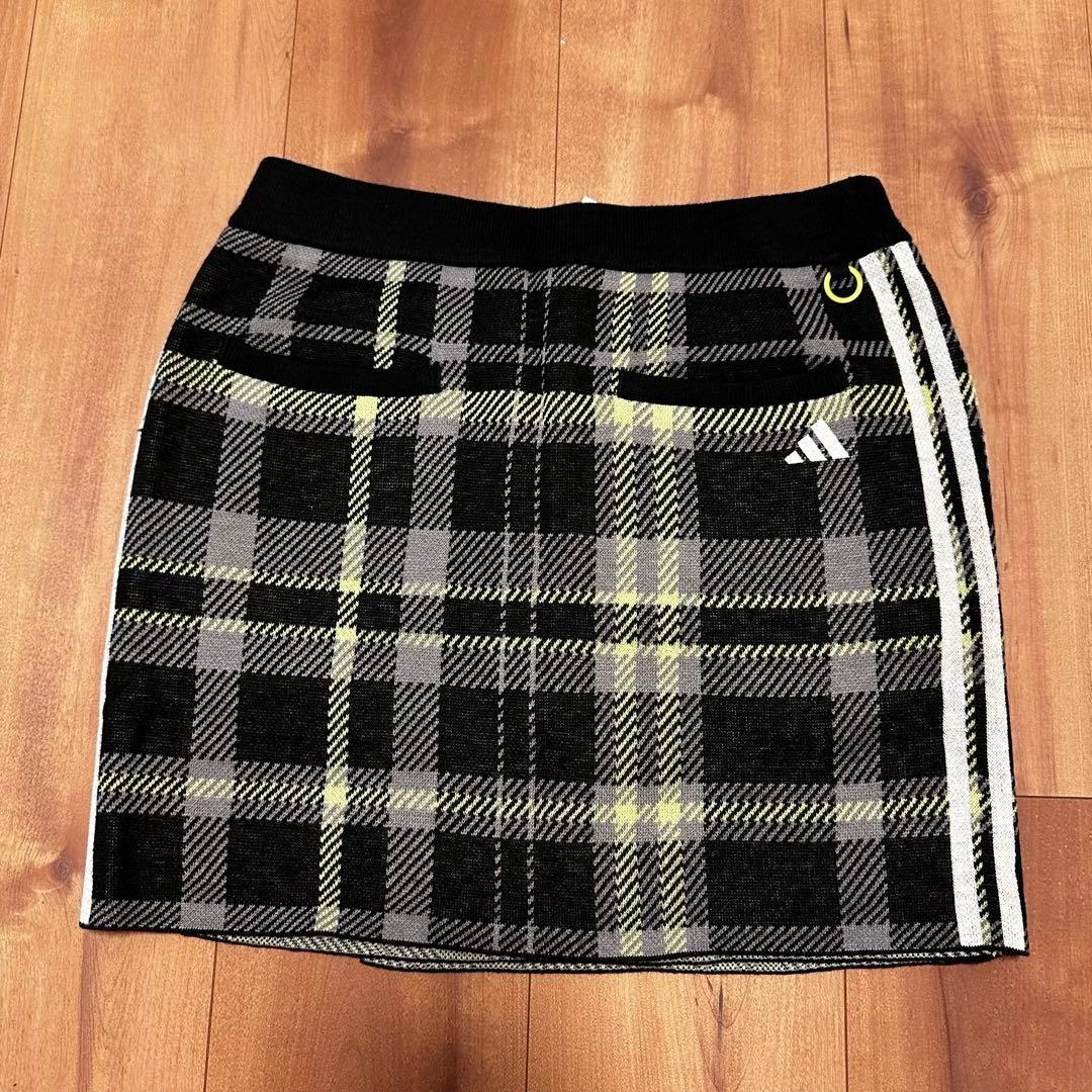 タータンチェック　長袖　セーター　巻きスカート　セットアップ　サイズM 秋冬