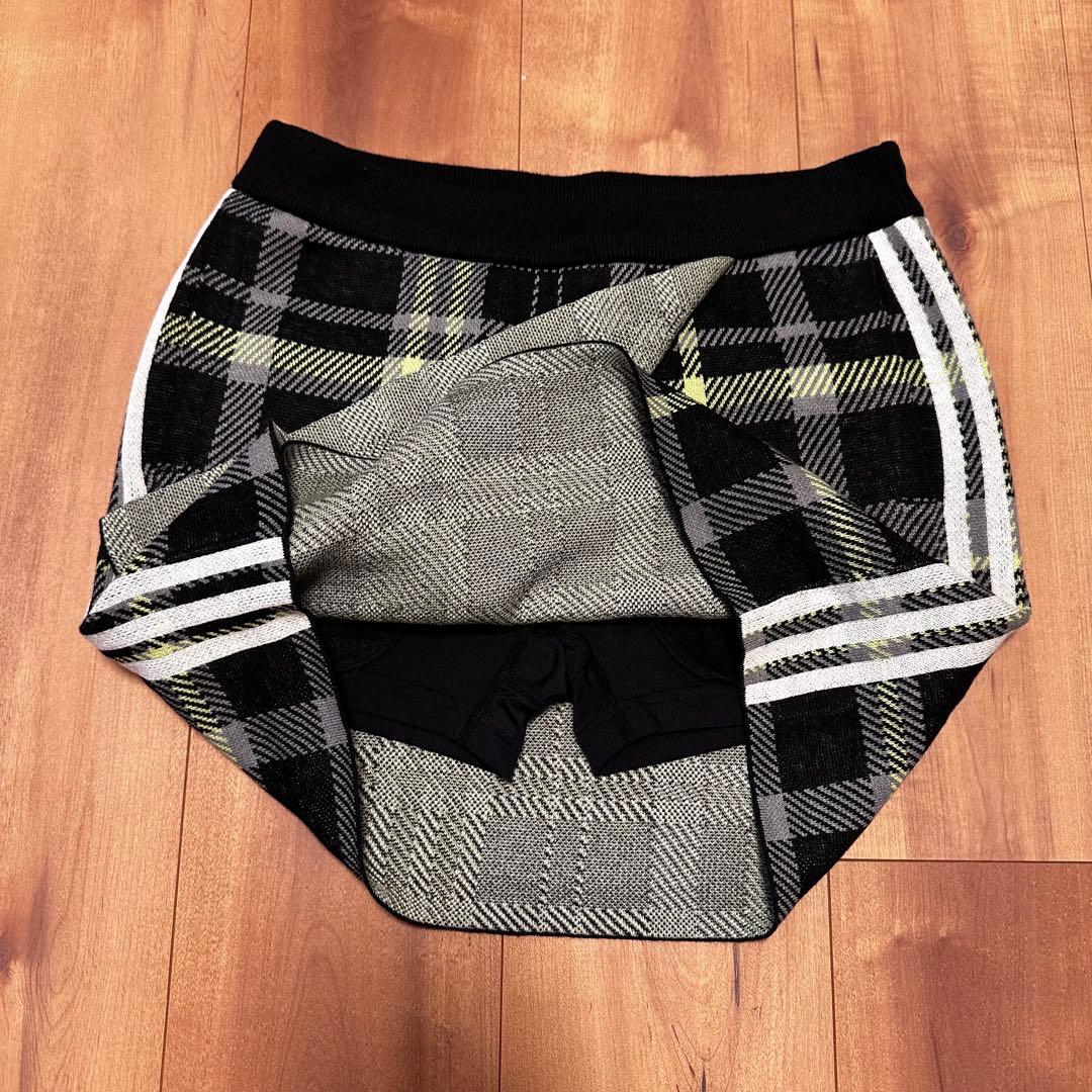 タータンチェック　長袖　セーター　巻きスカート　セットアップ　サイズM 秋冬