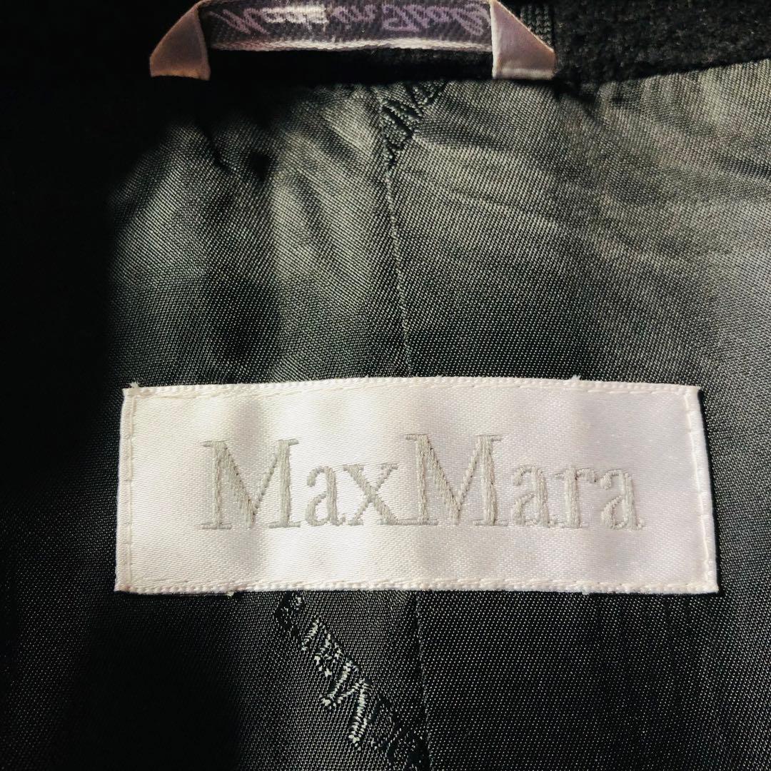 希少42✨美品 マックスマーラ 超マキシコート カシミヤ 女優襟