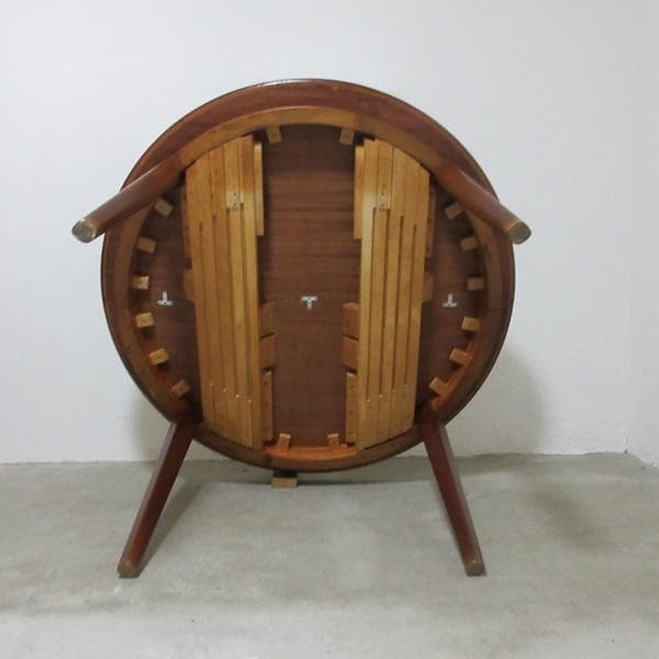 イギリス ビンテージ 家具 ダイニングテーブル ラウンドテーブル 英国6945d