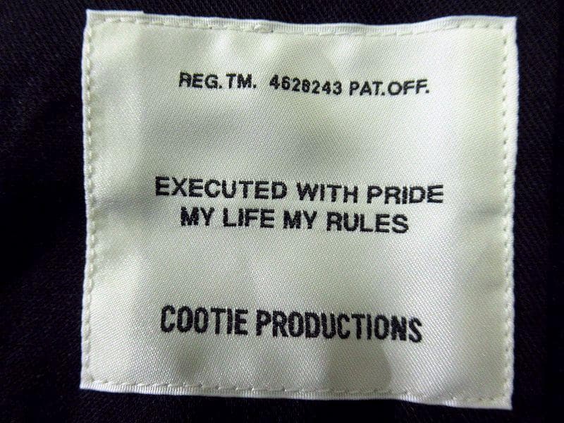 クーティー 20AW ウール モッサ ショート チェスター コート 黒 M