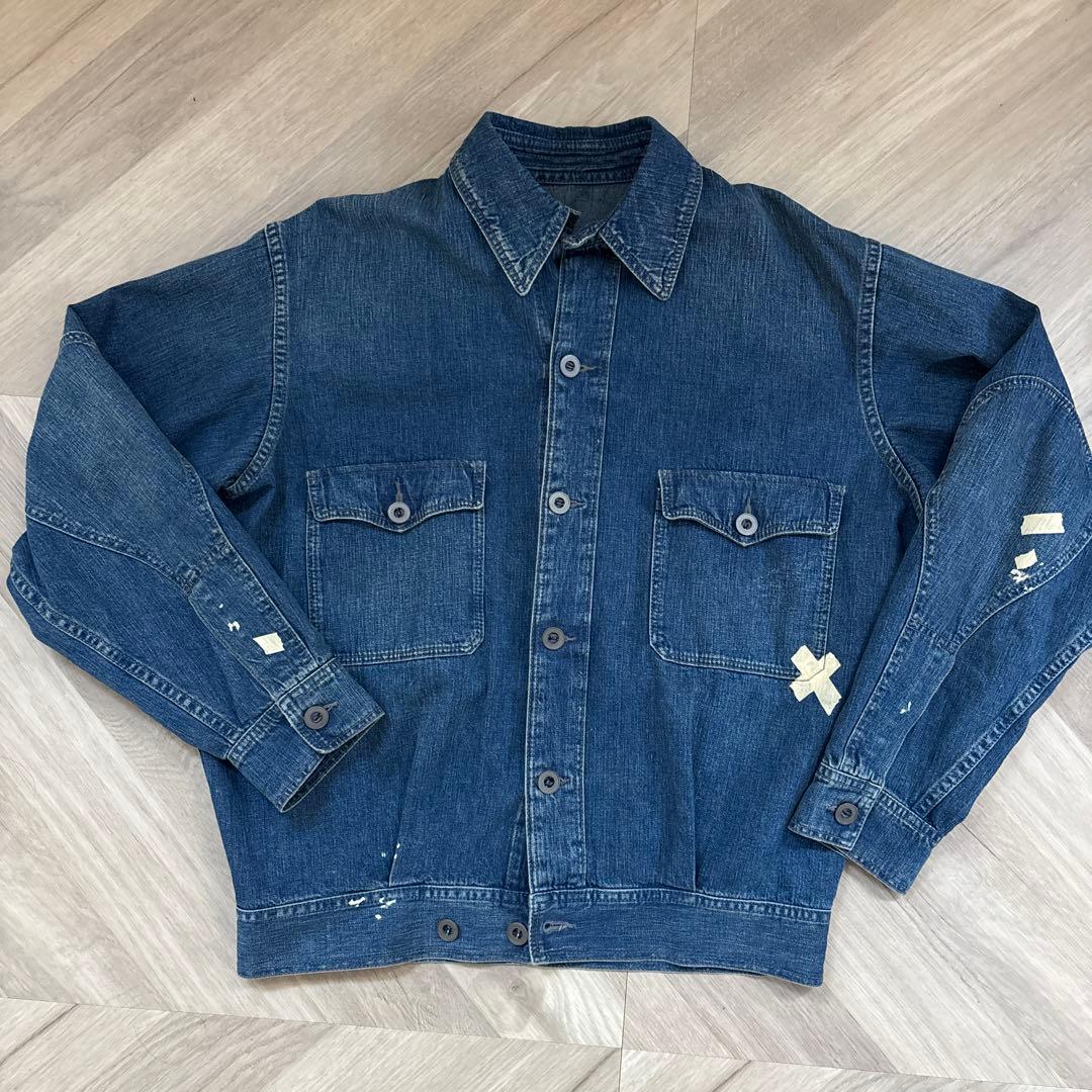 メゾン マルジェラ 名作 ディストレストデニムジャケット　サイズ46 24SS