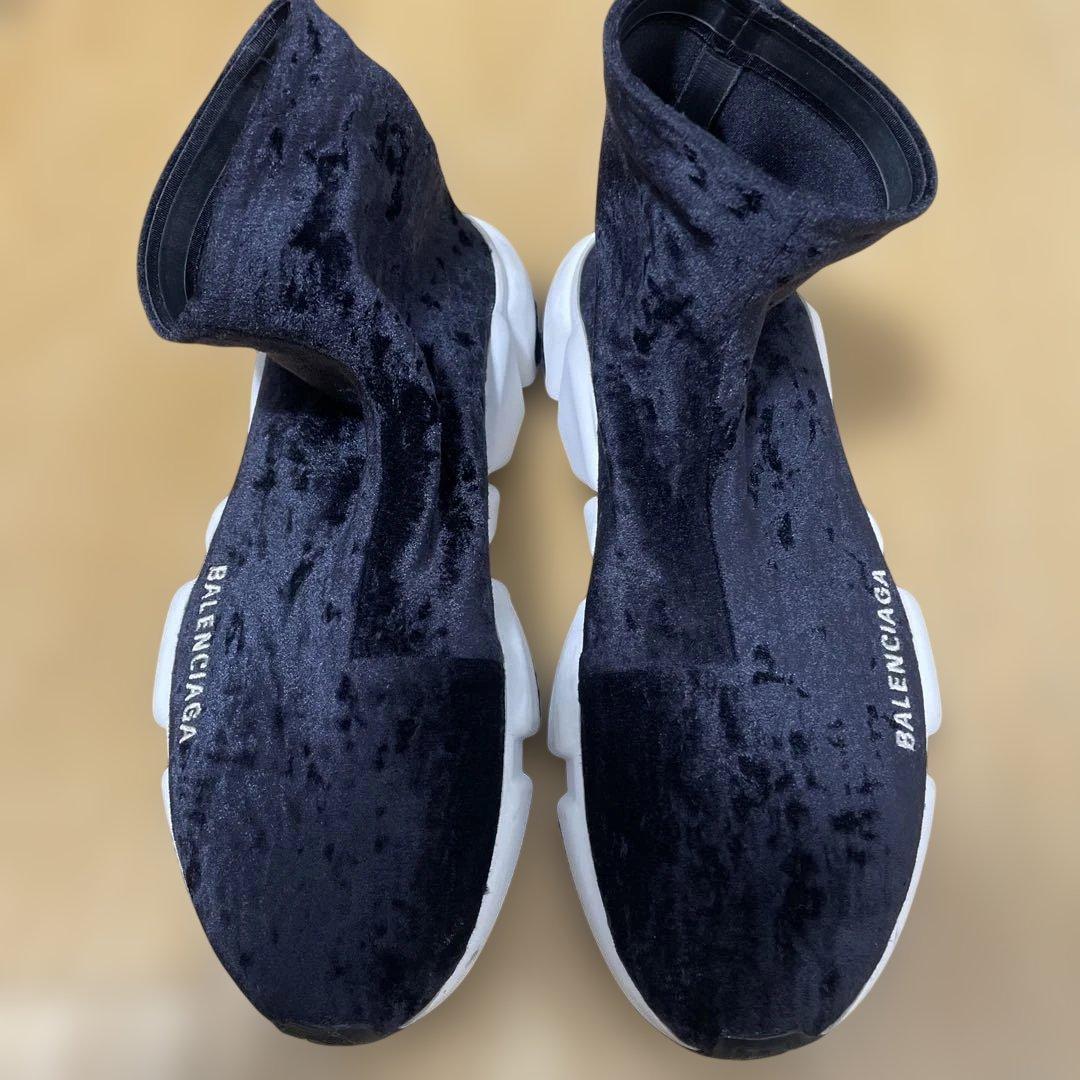 【BALENCIAGA】ベロア生地スニーカー