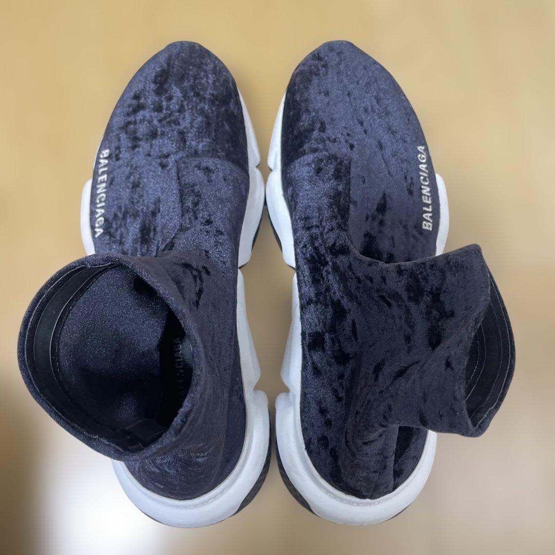 【BALENCIAGA】ベロア生地スニーカー