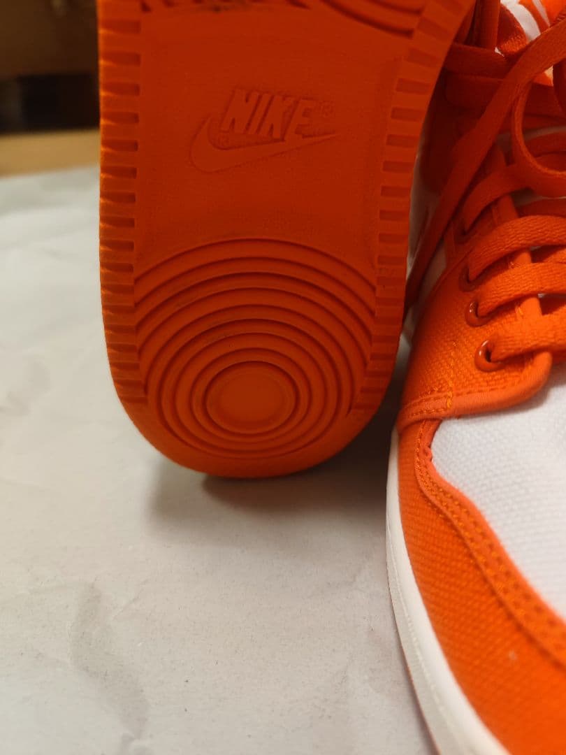 NIKE エアジョーダン1 KO オレンジ/ホワイト 27.5cm 美品 箱なし