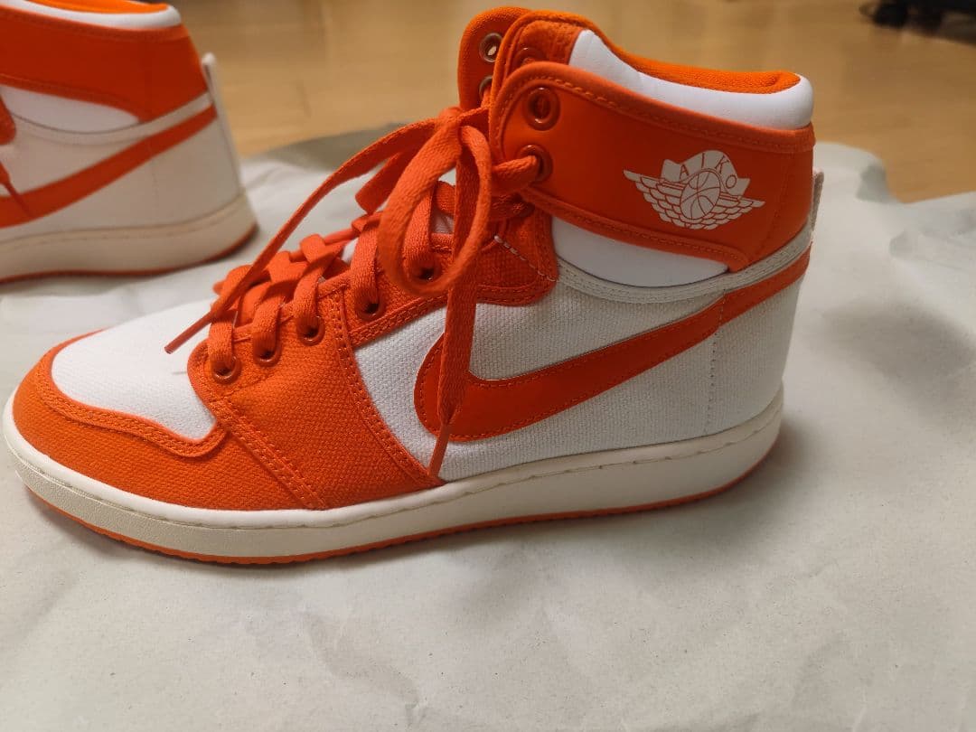 NIKE エアジョーダン1 KO オレンジ/ホワイト 27.5cm 美品 箱なし