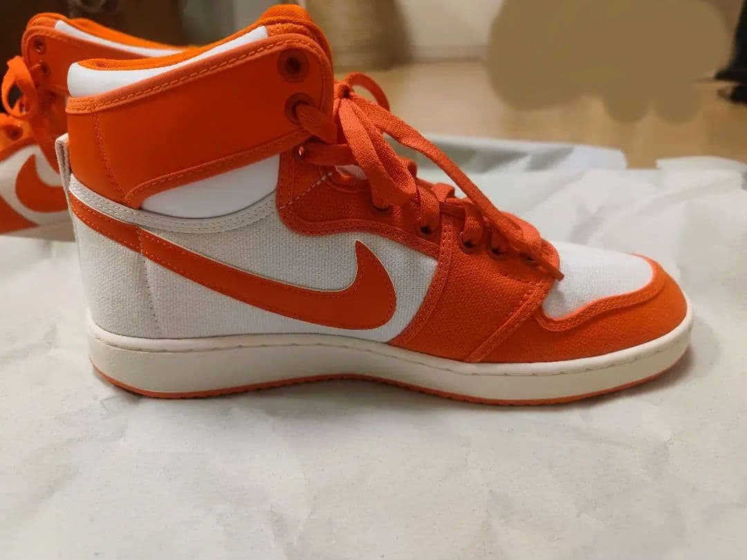 NIKE エアジョーダン1 KO オレンジ/ホワイト 27.5cm 美品 箱なし