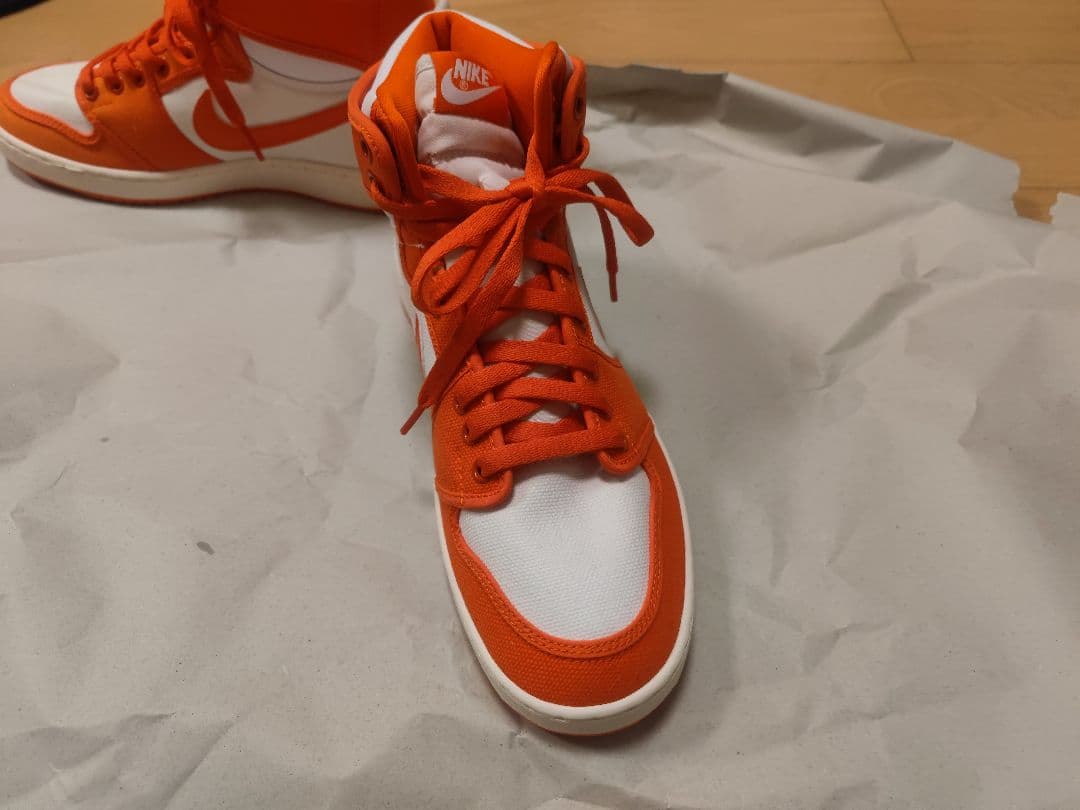 NIKE エアジョーダン1 KO オレンジ/ホワイト 27.5cm 美品 箱なし