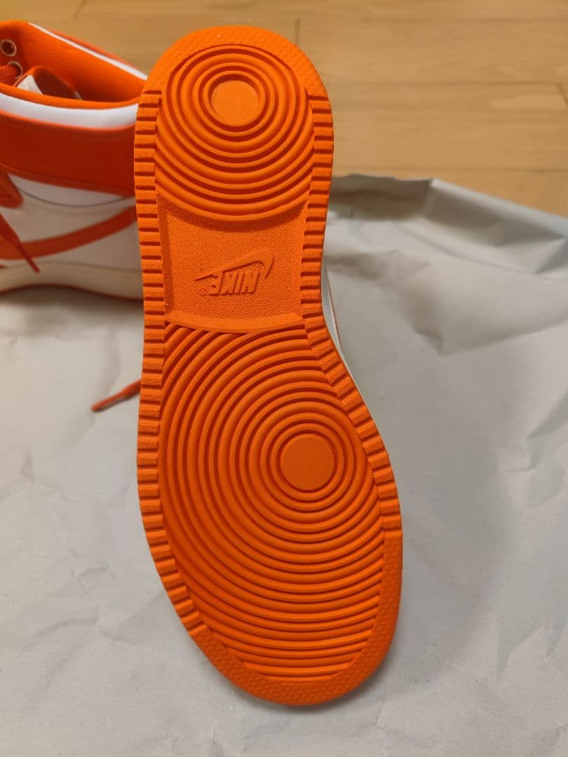 NIKE エアジョーダン1 KO オレンジ/ホワイト 27.5cm 美品 箱なし