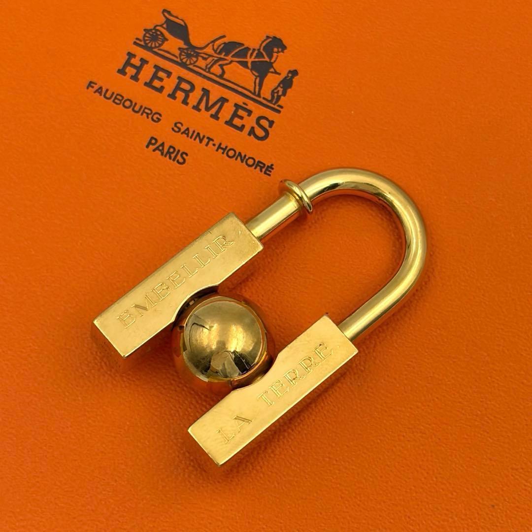 限定品・激レア】エルメス カデナ 2001限定品 地球儀 ゴールド 722