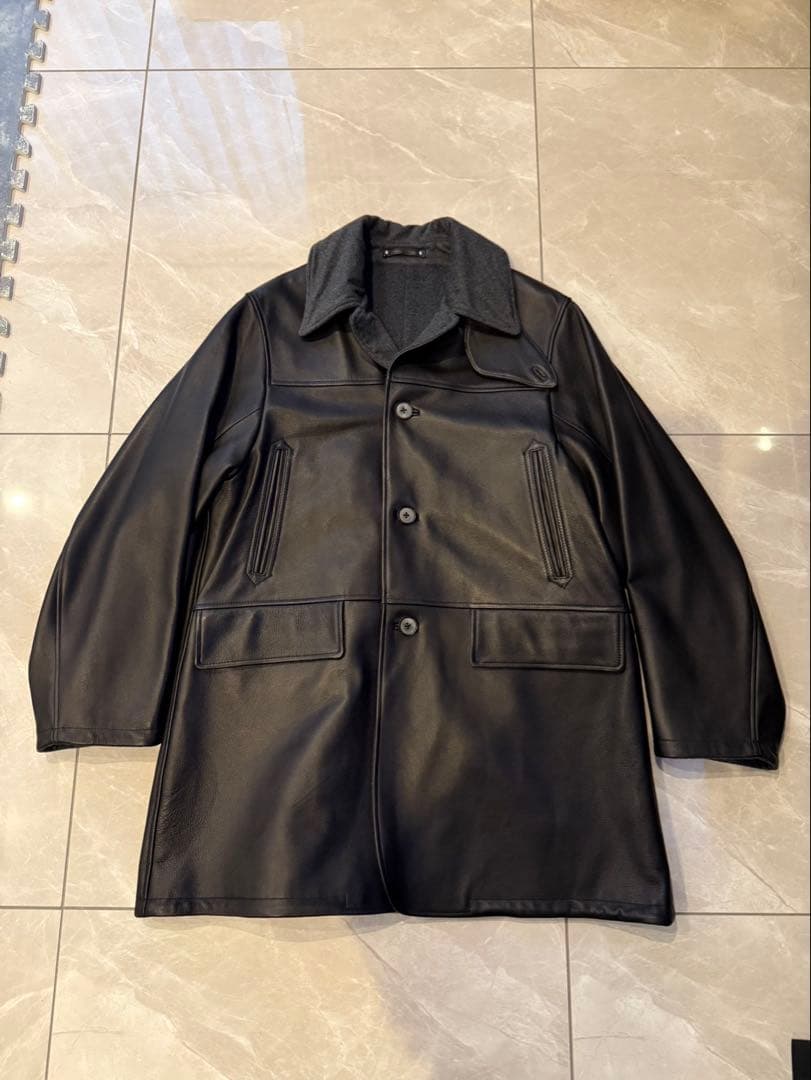 MAATEE&SONS / LAMB LEATHERCARCOAT 裏地カシミヤ