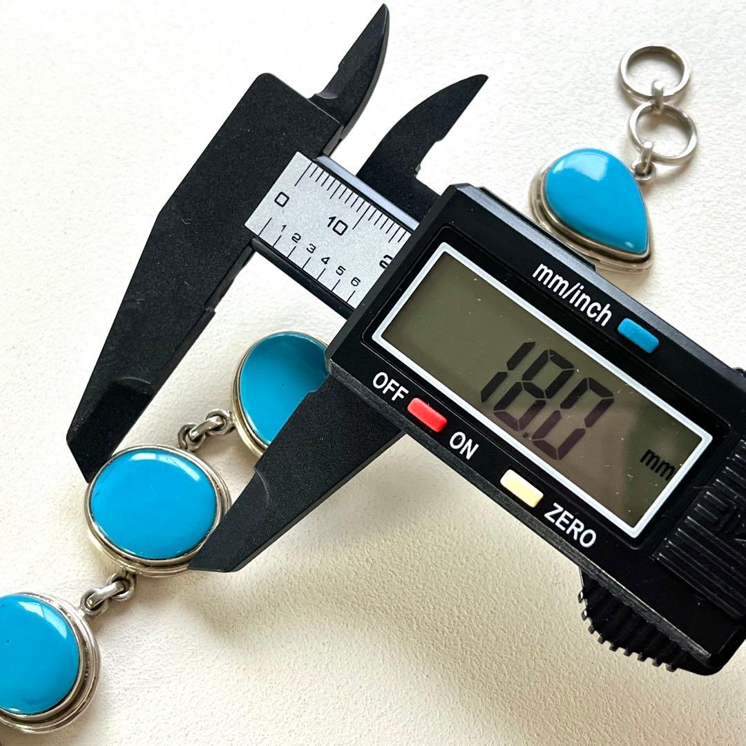 美品✨VINTAGE ターコイズ ブレスレット 925 インディアンジュエリー
