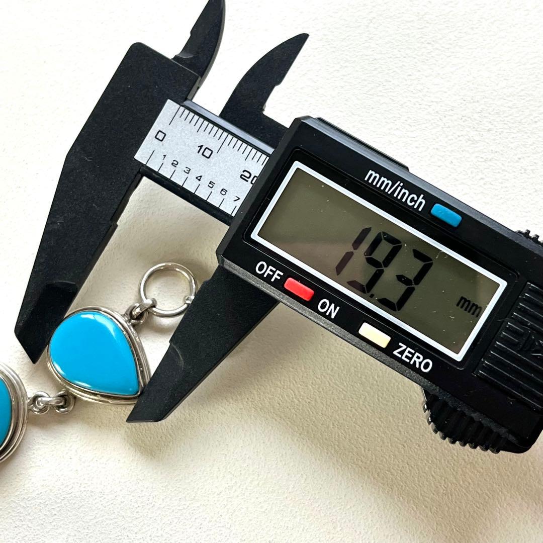 美品✨VINTAGE ターコイズ ブレスレット 925 インディアンジュエリー