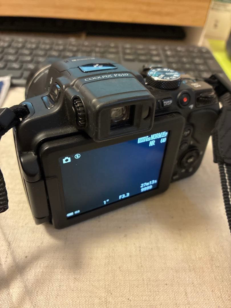 Nikon COOLPIX P610 電源、液晶表示OK／映像映らず【ジャンク】
