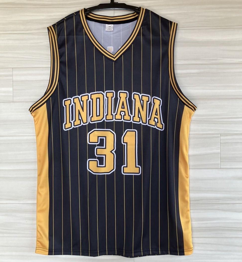 新品 NBA レジー・ミラー ペイサーズ ユニフォーム ストライプ シャツ